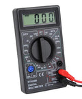 Portable Digital Multimeter with LCD Display for DIYers and Pros, Measures AC DC Voltage, Current, Resistance, Continuity, and Diode Test