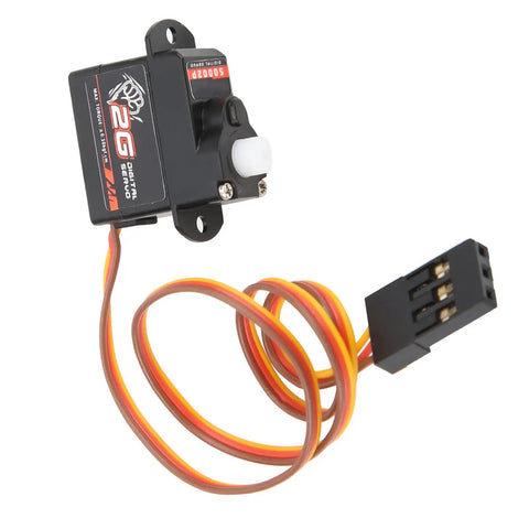 Heavy Duty Digital Micro Servo With Tough As Nails Plastic Gears For 1/24 Rc Cars And Mini Aircraft, showing coreless design and connector.