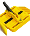 Adjustable Magnetic Featherboard For Table Saws And Router Tables Locks Stock Dead Tight Against Fence Knockout Performance, yellow design.