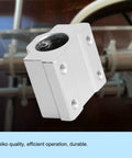 SCS6UU Linear Ball Bearing Aluminum Slide Block on industrial machinery, showcasing 6mm inner diameter, 4-row steel balls.