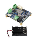 MPPT Dope Solar Power Manager Module With Battery Holder, supports 6V to 24V panels, close-up showing circuit layout and empty holder