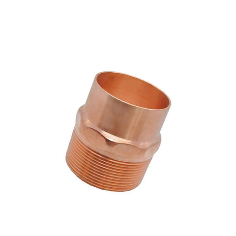 Copper garden hose connector set one quarter inch to one inch BSP copper butt weld cup fittings view