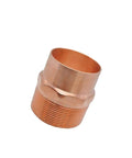 Close-up of Heavy Duty Copper Garden Hose Connector Set One Quarter Inch To One Inch BSP Male Butt Weld Cup Fittings