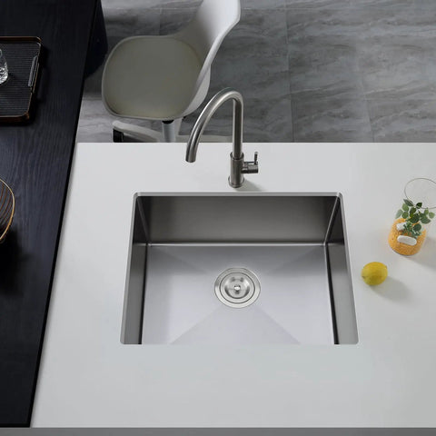 Undermount Stainless Steel Kitchen And Bar Sink Single Bowl 304 Grade Handcrafted Small Wet Bar Sink built into countertop