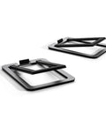 Metal Desk Speaker Stands Pair For Desktop And Bookshelf Speakers With Fifteen Degree Tilt To Boost Soundstage By Twenty Percent Steel Mounts