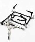 Pro Grade Adjustable Pipe Alignment Chain Pliers And Tough As Nails Clamp For Up To 14 Inch Round Pipes precision tool with chain.