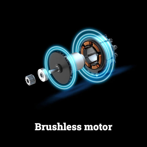 20V Brushless Cordless Circular Saw With 4.5 Inch Blade For Clean Wood Cutting And Fast Home Renovation Compact Heavy Duty Power Tool component diagram showcasing brushless motor design.