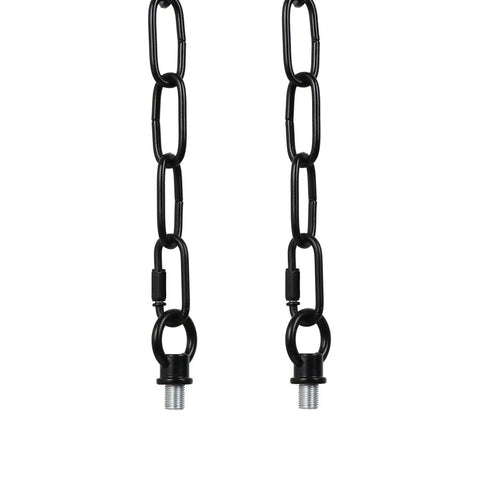 Beefy 19Ft Black Chain For Pendant Lights And Ceiling Fixtures, extra chain for high ceilings shown close-up