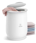 Large Towel Warmer for Bathroom with Auto Shut Off, Fast Heat Up in Minutes, fits two oversize towels, lid open with towel