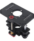 No Sweat Router Table Lift And Inverted Mount With Heavy Duty Manual Dial for precise woodworking height control, 25mm to 50mm thickness.