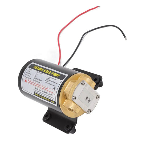 12V Electric Gear Oil Pump With Thermal Protection Motor, High Pressure Brass Transfer Pump For Engine Oil And Transmission Fluids, Built In Overheat Safeguard For Heavy Duty Tasks, Durable And Reliable Design