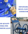 Top Shelf Garden Hose Reel Cart With Slick Rolling Wheels For Zero Hassle Storage And Quick Cleanup, featuring high-quality steel pipe and aluminum alloy.