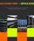 Foam Pipe Insulation Tubing, 1 Inch Inner Diameter, About 1.72 Inch Outer Diameter, Six Foot Length, for plumbing uses