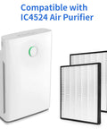 Two Pack H13 True HEPA Replacement Filter For InvisiClean Claro IC4524 Air Purifier With Activated Carbon Pre Filter nearby