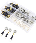All In One Furniture Cam Lock Kit With M6 Screws 32 35 40mm, 90 Pieces Per Set, Eccentric Wheel Nuts, 3 In 1 Connecting Kit in box