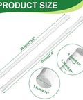 4 Pack Window Security Bars With Adjustable Sliding Glass Door Locks For Kid Proofing And Home Safety, extendable from 15.6 to 27.6 inches
