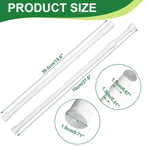4 Pack Window Security Bars With Adjustable Sliding Glass Door Locks For Kid Proofing And Home Safety, extendable from 15.6 to 27.6 inches