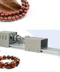 Qugurlid Mini Lathe Polisher Machine For DIY Wood Metal Working, compact gray tool with metal frame and chuck for crafting.