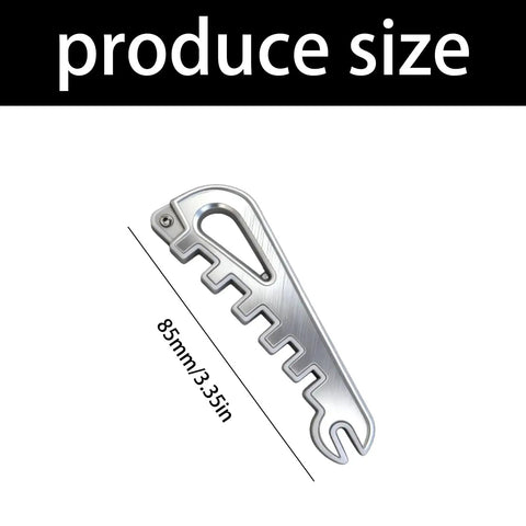 Quick Repair Glasses Tool For Bent Earpieces And Misaligned Nose Pads, Easy Frame Calibrator, silver, 85mm size, side view
