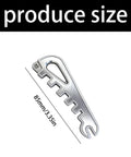 Eyeglass Frame Calibration Tool With Multidirectional Slots And Ergonomic Non Slip Grip For Precise Alignment And Nose Pad Adjustment size 85mm