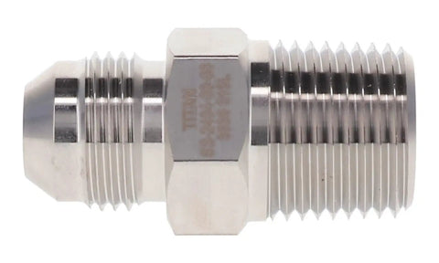 Built Like A Tank 316 Stainless Steel 3/4 Inch 37 Degree JIC To Male Pipe Hydraulic Adapter Heavy Duty Rust Proof Coupling.
