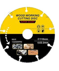 Carbide Multitool Saw Disc 110mm for Wood Cutting on Oscillating Tools and Angle Grinders, Super Sharp Design