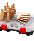 Hole Saw Drill Bit Set Core Bits For Ceramic Tile Glass Marble Granite Gypsum 12 Pc Wet Or Dry Use With Serrated Brazing Bits Sizes From 6mm To 35mm For Precise Hole Cutting On Stone And Tile in case