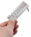 Metal Gauge Thickness Tool For Sheet Metal And Welding Projects 24GA To 0.035 Inch Thickness Gauge With Clear Readouts