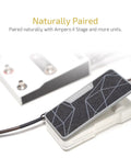 2 In 1 Passive Expression Footswitch Pedal For Ampero II with TRS cable, showing black textured surface and sleek design.
