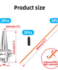 Five Pack Universal Antenna Plastic Tubing With Protective Cap And Base For RC Cars Drones FPVs Boats Ships And Model Aircraft 15 Inch Length 3mm Outer Diameter 1.8mm Inner Diameter product size details.