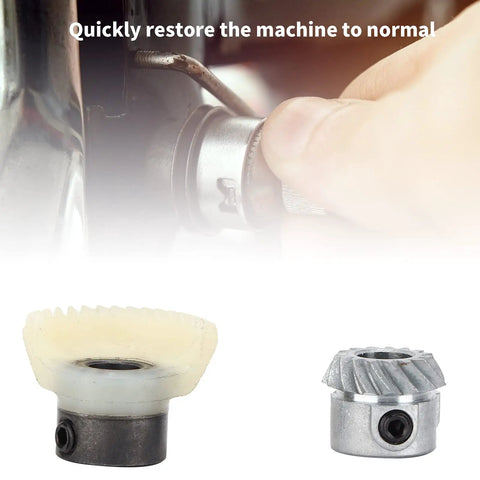 Two Pack Hook Drive Gear Set For Sewing Machines Replacement Gear Kit with hand installing gear