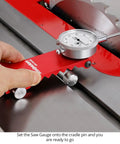 Table Saw Gauge And Alignment Tool With Auto Adjust To Miter Slot Includes Dial Indicator Pin Set And Fitted Storage Case
