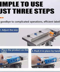 High Speed Semi Automatic Right Angle Corner Labeling Machine, Digital Plc Touch Screen Operated, 20 To 50 Mm Label Width Range, Apply Precise 90 Degree Corners Fast At 15 To 30 Sheets Per Minute For Packaging steps for easy operation