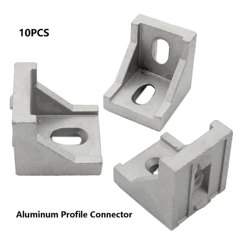 10 Pack Aluminum Profile Corner Bracket 40x35x40mm For 4040 Series 8mm Slot Aluminum Extrusion L Shape Right Angle