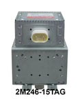 Genuine Air Cooled Magnetron Replacement For LG Microwave 2M246-15TAG, metal vacuum tube heating element with connection.