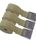3 Pack Cargo Lashing Straps Military Green Adjustable Tie Down Straps With Quick Release Buckles For Luggage Camping And Gear Heavy Duty No Fuss Securement For Travel, coiled view
