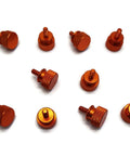 Ten Pack Anodized Aluminum Computer Case Thumb Screws 6 32 Thread For Computer Case Covers Power Supply PCI Slots Hard Drives Orange.