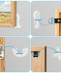 Picture Hanging Kit For Concrete And Cinder Block Walls 62 Piece No Drill No Damage System with hooks and frames example guide