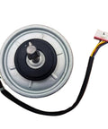 Top view of Air Conditioner DC Motor Fan Replacement For Samsung Units, 27W DC310V High Efficiency Cooling Fan with connector