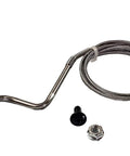 Quadrafire thermocouple K with L-shaped stainless probe and braided cable; includes mounting nut and screw