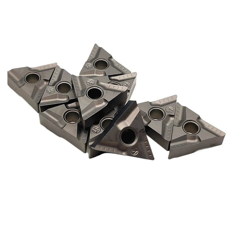 Get Your Hands On These 10 Pcs Indexable Carbide Lathe Inserts TNMG160408R And TNMG160408L With CT3000 Hard Alloy for precision steel milling.