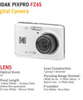 FZ45 16MP Digital Camera With 4X Optical Zoom And 27mm Wide Angle Lens display, Kodak branding visible on body