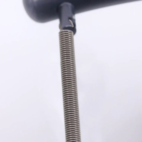 20 Piece Stainless Steel Tension Spring Kit With Hooks, 0.6x4x60mm Extension Springs For Lawn Mower Gates And Mechanical Repairs, Super Durable Replacement Parts You Need, stainless steel hook spring close-up