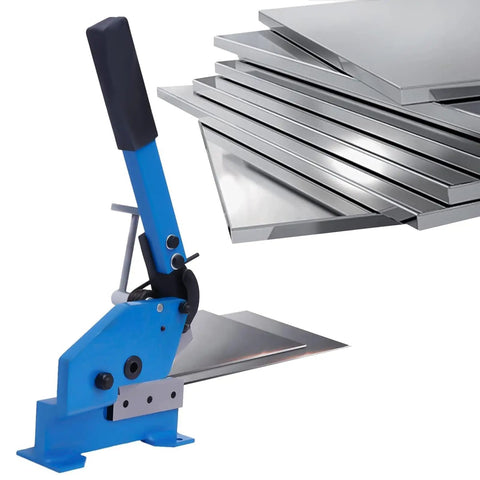 Rock Solid Hand Lever Shear With Adjustable Clamp And Long Grip Cuts Up To 6 Millimeter Sheet Steel Like A Hot Knife For Flat Bars Round Stock And Shop Projects