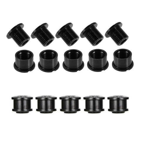 10 Pack M8 Bike Chainring Bolts Set 7075 Aluminum Alloy Crankset Nuts Chain Wheel Screws For Road Mountain BMX MTB Fixie