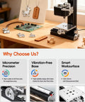 Heavy Duty All Metal Mini Bench Drill Press 36W For Wood And Metal PCB with PCB layout and crafted items on a work table.