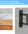 Rock Solid Wall Mounted Handrail For Porch And Stairs With Non Slip U Shaped Handle Heavy Duty Safety Grab Bar installation guide for various wall types.
