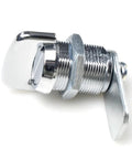 Straight Handle Cylindrical Turn Tongue Cam Lock For Electric Cabinet And Communication Cabinet, durable metal latch, side view.