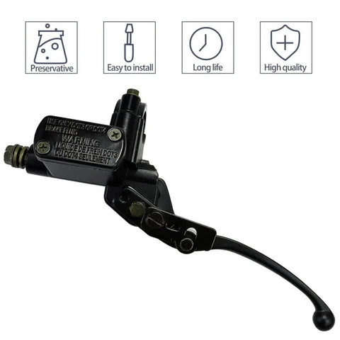 Left Hydraulic Brake Master Cylinder Lever Pump Replacement for 50cc to 250cc ATVs with high quality build