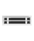 12x4 White Modern AC Vent Cover With Decorative Air Vent Grille And Standard Linear Slot Diffuser for ceiling, wall, floor